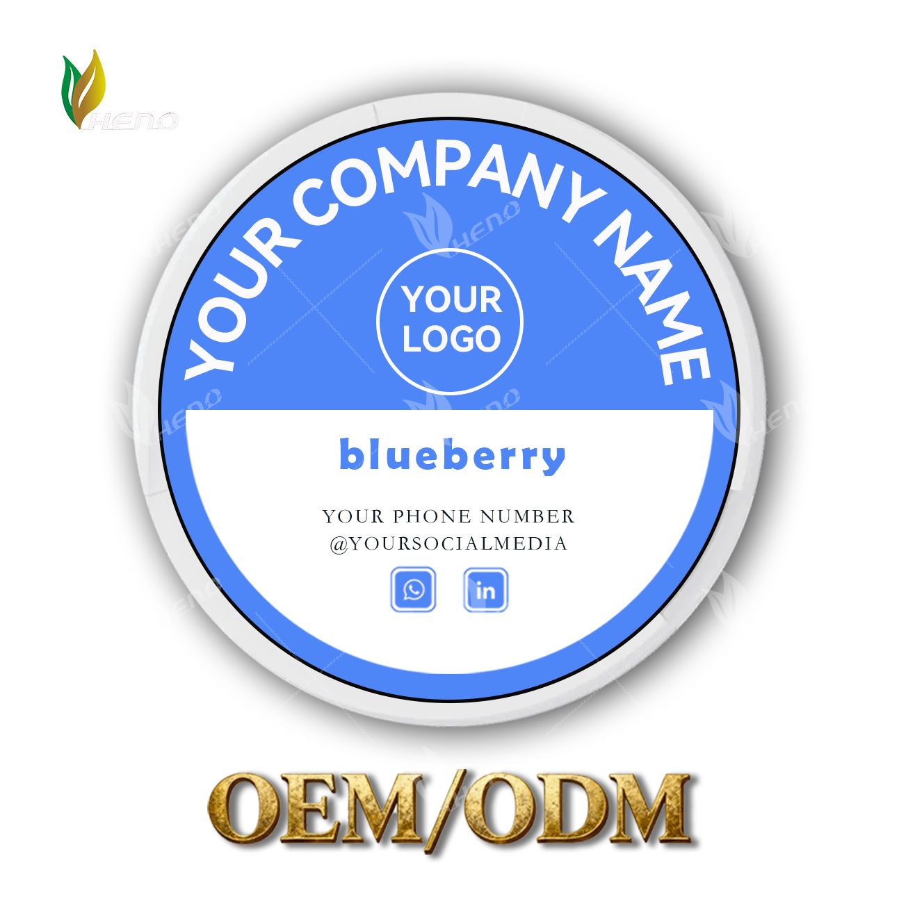 Kantung Nikotin Blueberry yang Sejuk